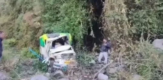Palampur Road Accident Kills Two After Bolero Gorge Fall