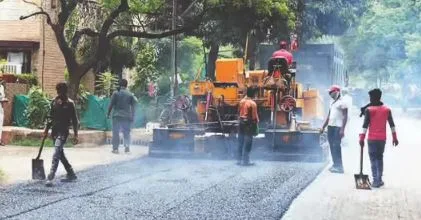 Sector 15 Chandigarh Road Repair Project Starts with 5 Crore