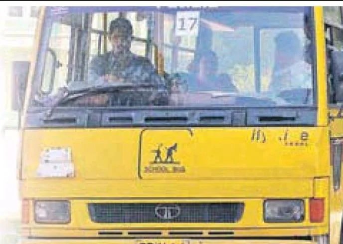 Children beg for water as school buses stopped for checking in scorching sun in Patiala