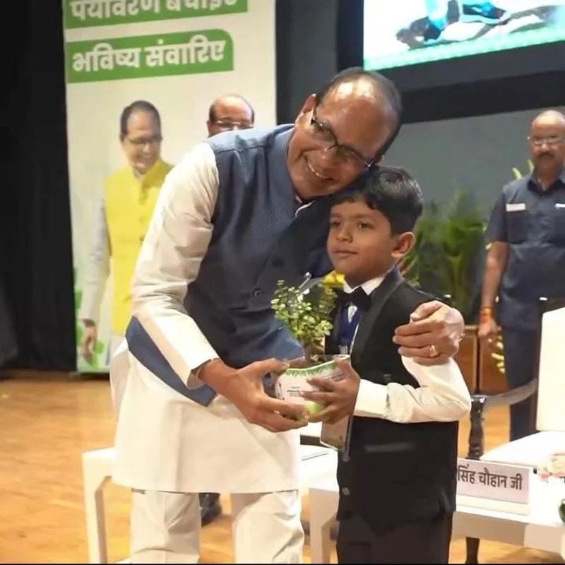 5-Year-Old Boy Plants 1,455 Trees Gets Minister Honour