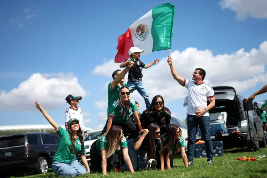 FIFA World Cup 2026 Mexico Fans Watch From Streets