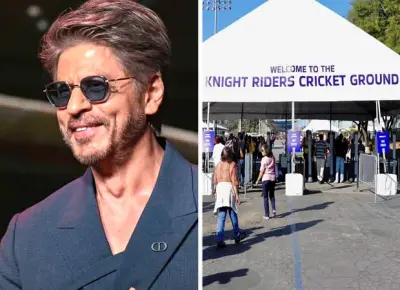 Shah Rukh Khan Opens First Knight Riders Cricket Ground in LA