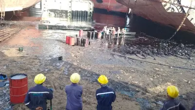 Alang Shipbreaking Oil Spill Raises Safety Concerns