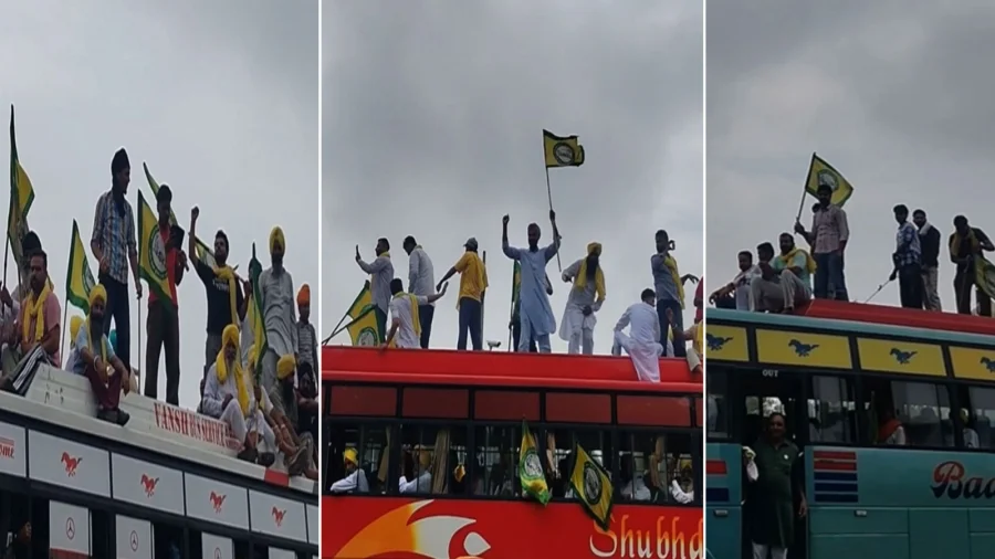 Chandigarh Farmers Protest Causes Massive Traffic Chaos