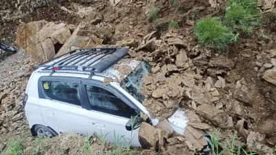 Shimla Landslide Alert: Heavy Rain Triggers Debris Flow in Sanjauli