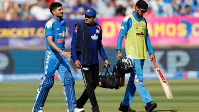 Shubman Gill Injury Scare in First ODI vs England