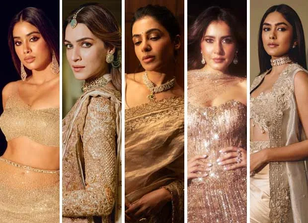 Golden Outfits: Bollywood Actresses Show How to Shine
