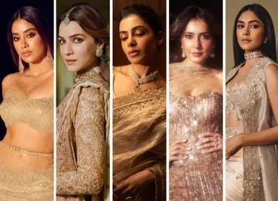 Golden Outfits: Bollywood Actresses Show How to Shine