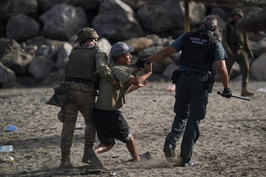 Spain Installs Sea Barrier After Migrant Crisis