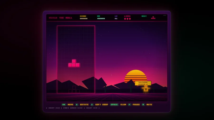 Tetris Company Denounces White House Build the Wall Game