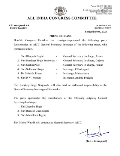 Sachin Pilot New Punjab Congress Chief In-Charge