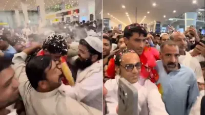 Razaullah Hero Welcome After Pakistan 3-0 Loss