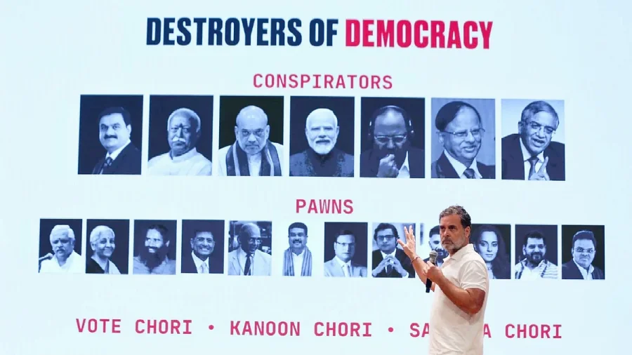 Rahul Gandhi Calls PM Modi Amit Shah CEC Traitors