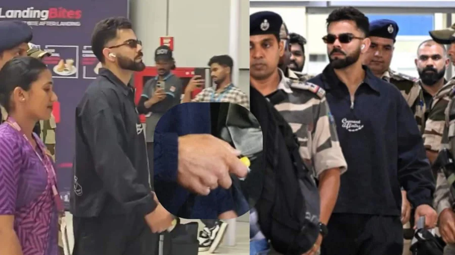 Virat Kohli Jaap Counter Viral Airport Photo Sparks Buzz
